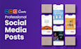 medical, real estate, restaurant social media facebook and instagram post design
