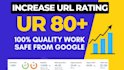 increase url rating ahref ur upto 80 plus with seo backlinks