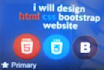 convert figma design to HTML,CSS and bootstrap 123