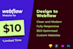 develop figma design to webflow website
