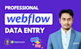 do webflow cms entry, blog post, collection management