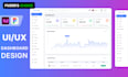 design UI UX for dashboard, CRM, admin panel uiux in figma