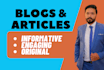 do blog content writing and article writing