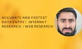 do accurate and fastest data entry , internet research , web research