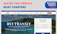 create bvi or usvi water taxi website