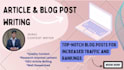 write professional content writing for maximum engagement