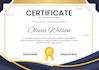 create professional certificate design or edit any certificate