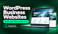 build responsive wordpress business website with elementor pro
