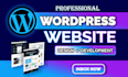 build responsive wordpress website design and website development