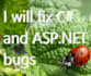 fix c sharp and asp dotnet bugs