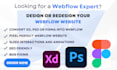 expertly design or redesign webflow website, convert figma to webflow