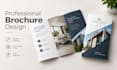design trifold brochure, bifold brochure, company profile, digital or print