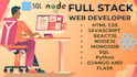do HTML CSS javascript, reactjs nodejs mongodb and sql projects