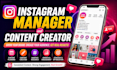be your instagram manager and content creator