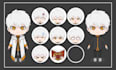 draw and rig chibi live2d model for vtuber