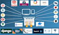 develop web applications using python, django, react js