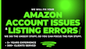 resolve your account errors and fix your amazon product listing issues