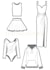 professional fashion technical flat sketches
