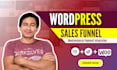 create wordpress sales funnel using cartflows and elementor