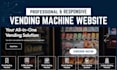 design vending machine website, vending atm website vending machine landing page