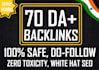 improve domain authority rating with high da dofollow backlinks