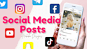 design social media posts and logo