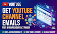 find emails from youtube channels