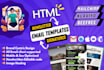 create responsive HTML email templates, email newsletters and email design