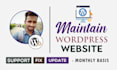 do wordpress website maintenance and wordpress support, wordpress help