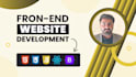 be your front end developer html, css, bootstrap, javascript