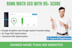 set up rank math SEO plugin with 95 score