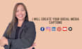 create social media captions for your business