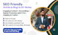 do content writing for SEO blogs, articles in 20 niches