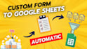 create custom HTML module for fast and automatic data entry to google sheets