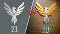turn your 2d logo into 3d with blender