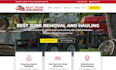 design junk removal website dumpster website hauling website