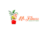 do create a superb healthy bar a gym logo