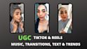 create ugc user generated content for tiktok or reels