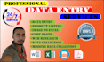do data entry web research and scraping copy paste in 1 day