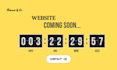 design coming soon page, maintenance page or landing page