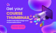 create online course image, cover, thumbnail for your business