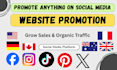 promote your website, product, or any link on social media