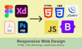 Convert pdf, psd, figma into html, css website landing page by ...