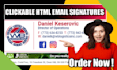 create email signature html, clickable html email signature