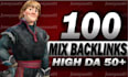 create high quality 100 dofollow mix backlinks package da50