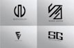 design monogram initial lettermark  logo