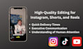 edit your reels and tiktoks to be engaging and professional
