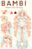 draw a character reference sheet in a cute anime manga style