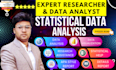 do statistical data analysis using excel, spss, amos, powerbi and research