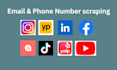 do email and phone number scraping